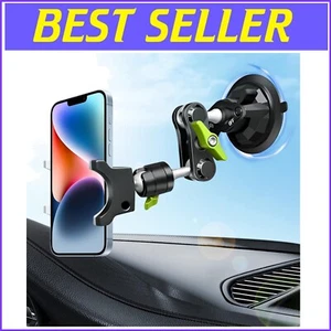360° Rotating Car Phone Holder - Strong Suction Cup for Dashboard & Windshield - Photo 1 sur 9