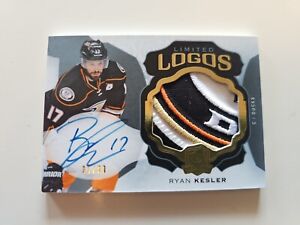 2016-17 Upper Deck The Cup Hockey Limited Logos Ryan Kesler Auto