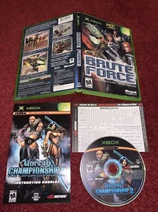 Brute Force Microsoft Xbox CIB Complete In Box & TESTED! NM-Mint DISC & Manual! - Picture 1 of 12