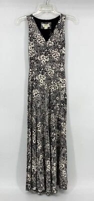 Vestido para mujer Maeve By Anthropologie blanco y negro sin mangas cuello en V talla XXS Foto 1 de 3