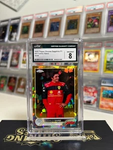 Carlos Sainz 2022 Topps Chrome Sapphire Formula 1 Gold 26/50 CGC 8 - Picture 1 of 3