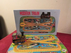 Luna's Micky Express Zug Aufziehen Blech Spielzeug Set, im Karton - Indien - Bild 1 von 3