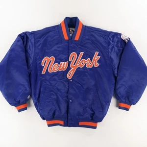 Giacca a scatto Majestic New York Mets Cooperstown blu uomo L - Foto 1 di 8