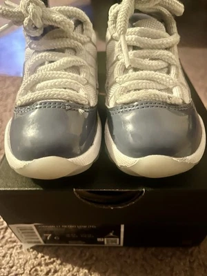 Jordan 11 Retro Bajo (TD) Infantil/Niño Pequeño Azul Y Blanco Talla 7c Jordan’s Foto 1 de 3