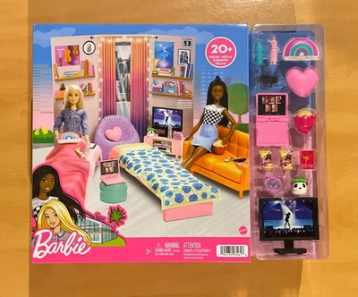 Barbie Big City Big Dreams Dormitorio Juego con Muebles y Accesorios Foto 1 de 4