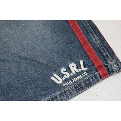 Polo Jeans Co Ralph Lauren Jean Shorts USRL Mens Size XL or 38 Denim Y2K 1990's - Image 1 of 4