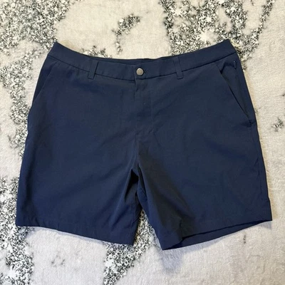 Pantalones Cortos Lululemon Para Hombre Talla 36 Azul Marino Athletica Commission Transpirables Cómodos Foto 1 de 4