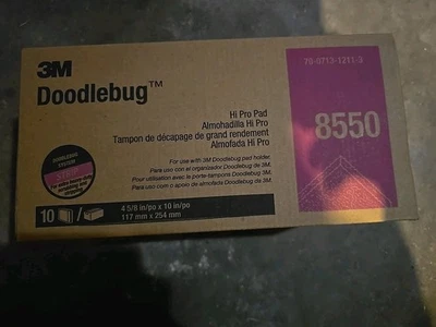 DOODLEBUG DESIGN 3M Doodlebug pad 8550 Extra Heavy Duty Scrubbing & Stripping 10ct Per BOX