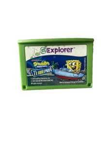 LeapFrog Leapster Explorer GS LeapPad SPONGEBOB SQUAREPANTS CLAM PRIX Cartridge - Picture 1 of 2