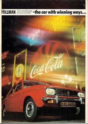 Hillman Hunter Mark 2 1725cc Saloon 1969-70 UK Market Sales Brochure Arrow - Image 1 of 2