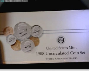 1988 Mint Set Both P & D mints in holder from mint - Picture 1 of 2