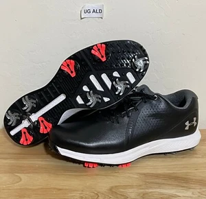 Zapatos de golf Under Armour cargados Draw Back RST negros talla hombre 8 3024562-001 - Imagen 1 de 8