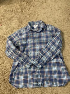 Southern Tide Plaid Shirt Mens XL Long Sleeve Fish Logo Button Down - Picture 1 of 8