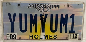 Vanity YUM YUM License plate Delicious Food Taste Sauce Chef Cook Eat Restaurant - Picture 1 of 9