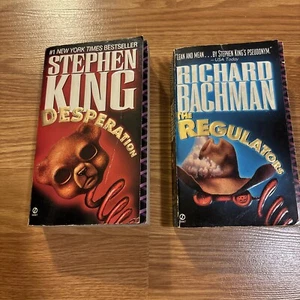 Stephen King Desperation & Richard Bachman The Regulators PB Horror Lot 1st Ed - Picture 1 of 6