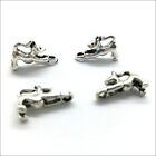 100pcs mouse Antique Silver Charms Pendants For Earrings Bracelet 8*13mm