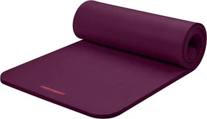 Yoga mat, unisex, 1 inch thick, equipped with a nylon carrying strap - Picture 1 of 5