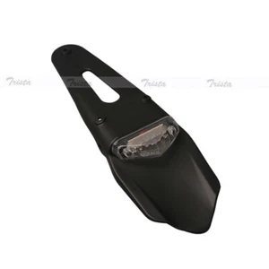 12 LED Universal Motorcycle Enduro Trial Dirt Fender Brake Tail Light Clear #J - Picture 1 of 12