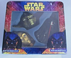 Kurt S. Adler Starwars Ornaments Holiday Glass Set Sealed Tin - Picture 1 of 5