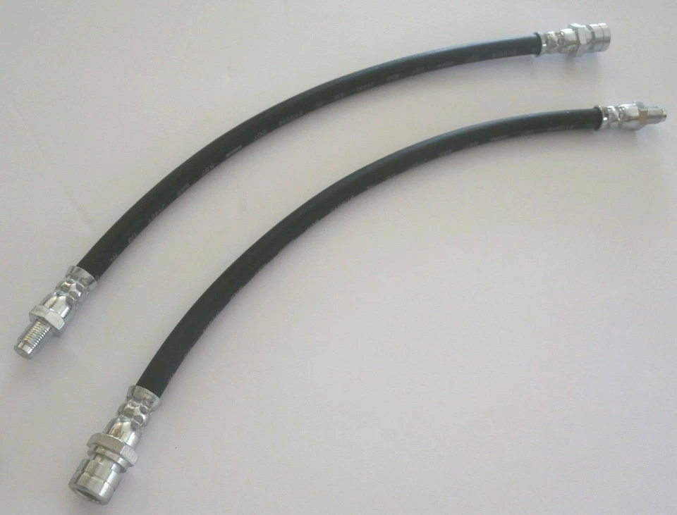 240MM REAR BRAKE HOSE SET LEFT & RIGHT VOLKSWAGEN T1 BUG SUPER BEETLE 1969-1979 - Image 1 of 2