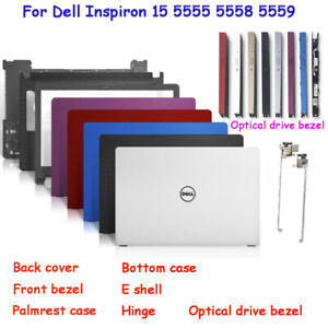 Back Cover Bezel Palmrest Bottom Case Hinge for Dell Inspiron 15 5555 5558 5559