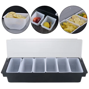 ¿Revestimiento?¿Recipiente de ingredientes?caja de ingredientes tablero adicional 6X GN negro barbeh?lte - Imagen 1 de 12