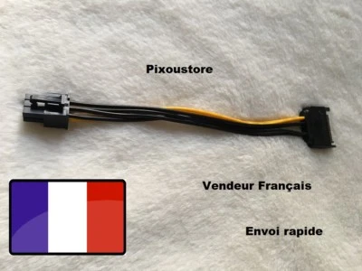 Cable Power Adapter SATA for Graphic Card 6 Pins Pci-E 6 Male - Image 1 of 4