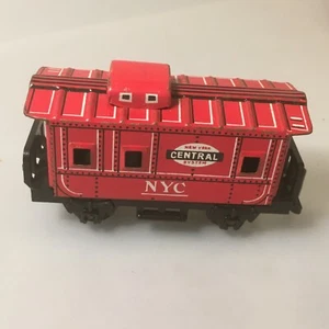 VTG HAJI NYC New York Central System Red Rail Wagon Freight Train JAPAN Tinplate - Picture 1 of 7