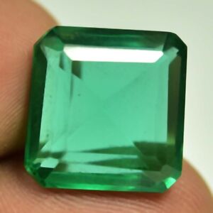 11.00 Ct Natural Green Zambian Emerald GIE Certified Octagon Cut Loose Gems 6929
