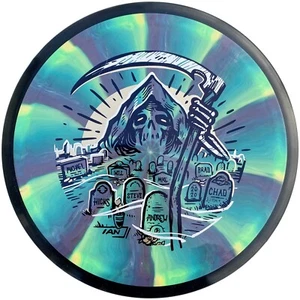 New MVP 2020 Halloween Cosmic Neutron Tesla 161g Green Purple Driver Golf Disc - Picture 1 of 2