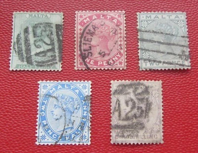 Malta 1885 Reina Victoria Scott CV 27$ MUY BIEN USADO Foto 1 de 4