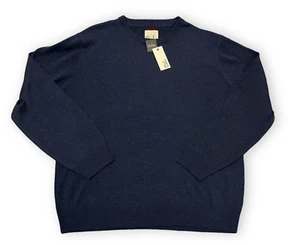 Suéter Mills Supply Hudson Mezcla de Cachemira Pullover Azul Marino Para Hombre Talla XXL - Imagen 1 de 5