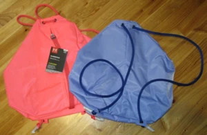 Under Armour Water Resistant Sackpack 17X7.2X15.4 NWT U Choose Blue or Coral - Picture 1 of 9