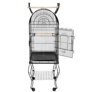 63"H Rolling Bird Cage Cockatiel Parakeet Open Top Window for Small Parrot - Picture 1 of 12