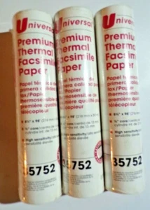 Universal 35752 Premium Thermo Faksimile Papier 216 mm x 30 mm versiegelt - Bild 1 von 3
