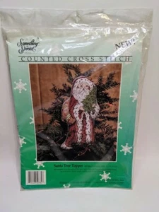 Vintage Weihnachten gezählt Kreuzstich Kit Weihnachtsbaum Topper Candamar Designs - Bild 1 von 5