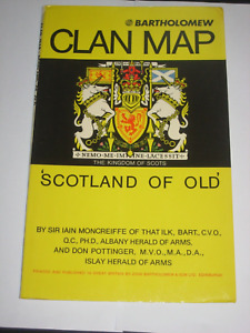 Bartholomew Clan Map - " Scotland of Old", 1983