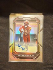 2022 Brian Robinson Jr. Panini Prizm Auto Silver #321 RC Rookie Card Commanders