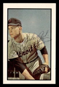 Art Houtteman 1953 Bowman Color reprint authentic autographed card Tigers - Picture 1 of 2