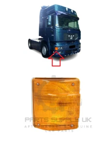 NEW FOR MAN F2000, M 2000 L 1994- FRONT RIGHT INDICATOR RIGHT O/S ORANGE - Picture 1 of 2