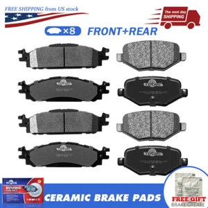 Front & Rear Cerami Brake Pads for Ford Explorer Flex Taurus Lincoln MKS MK - Picture 1 of 9