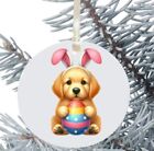Golden Retriever Dog Hanging Bauble Gift Present Decoration Easter