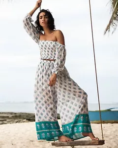 BNWT BILLABONG LADIES BACK IN FIVE PALAZZO PANTS SIZE LARGE (12) SOLD OUT STYLE - Picture 1 of 3