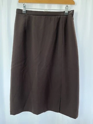 Windmoor Women's Brown Pencil Skirt Size 14 Viscose Blend - Image 1 of 4