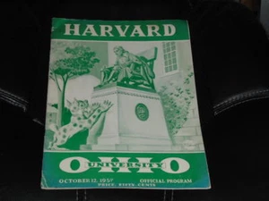 PROGRAMMA CALCIO COLLEGE OHIO AT HARVARD 1957   - Foto 1 di 2
