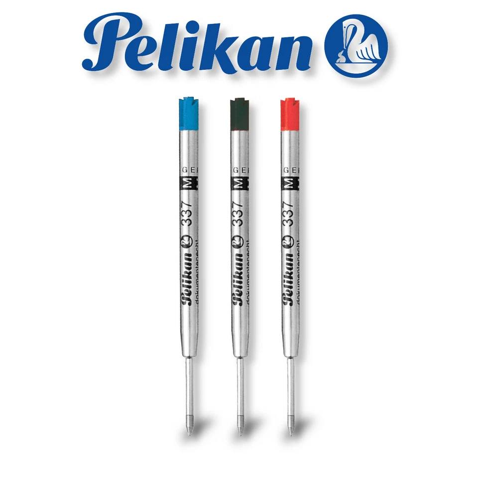 Pelikan Kugelschreiber Minen 337 Großraummine Blau Schwarz Rot Stärke M  - Bild 1 von 1
