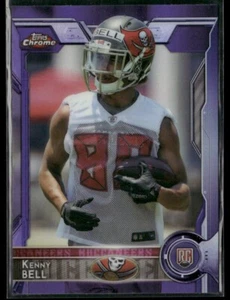 2015 Topps Chrome Purple Refractor Kenny Bell #129 RC Tampa Bay Buccaneers - Picture 1 of 2