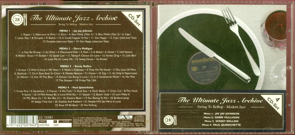 The Ultimate JAZZ Archive   Swing To BeBop - Modern Jazz   Nr. 28 / 42   4 CDs - Bild 1 von 1
