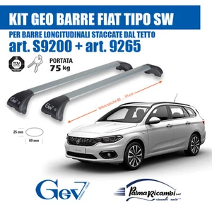 S9200+9265 GEO BARRE PLATA PORTATUTTO FIAT TIPO ESTACIÓN WAGON - Imagen 1 de 12