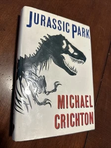 Jurassic Park by Michael Crichton 1990 HC/DJ First Trade Edition RARE - Imagen 1 de 6